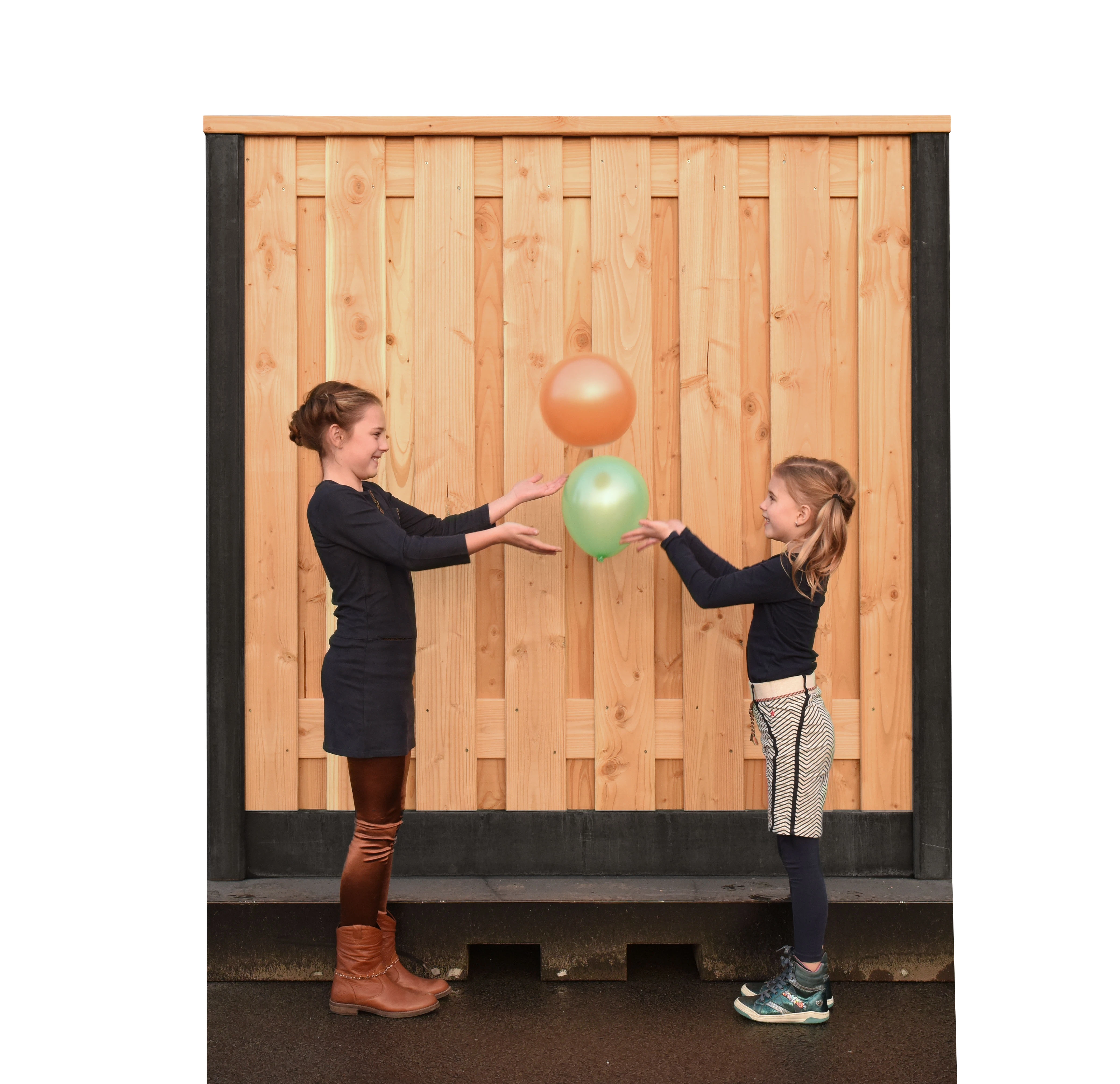 Beton Begin- of Eindpaal met Sponning 10 x 10 cm (100 x 100 mm) Antraciet - Lengte 270 cm - Afbeelding 3